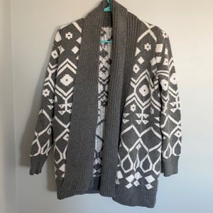 Old Navy Patterned Sweater Jacket